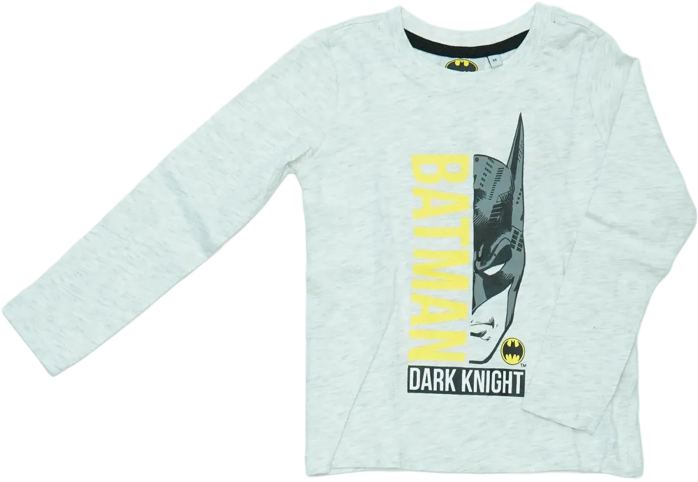 Szürke Batman Hosszú ujjú felső EU 98 / UK 3 év / US 3T