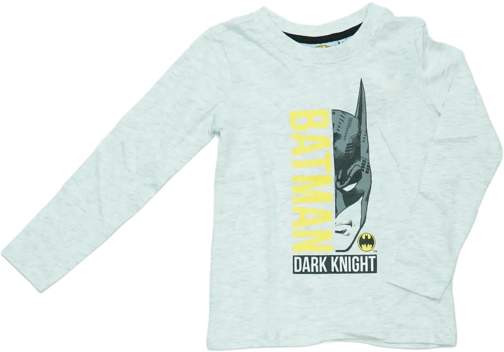 Szürke Batman Hosszú ujjú felső EU 104 / UK 4 év / US 4T/XS