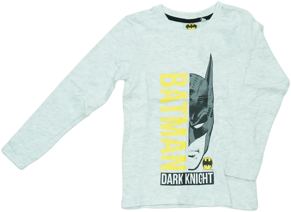 Szürke Batman Hosszú ujjú felső EU 116 / UK 6 év / US 6 év/S