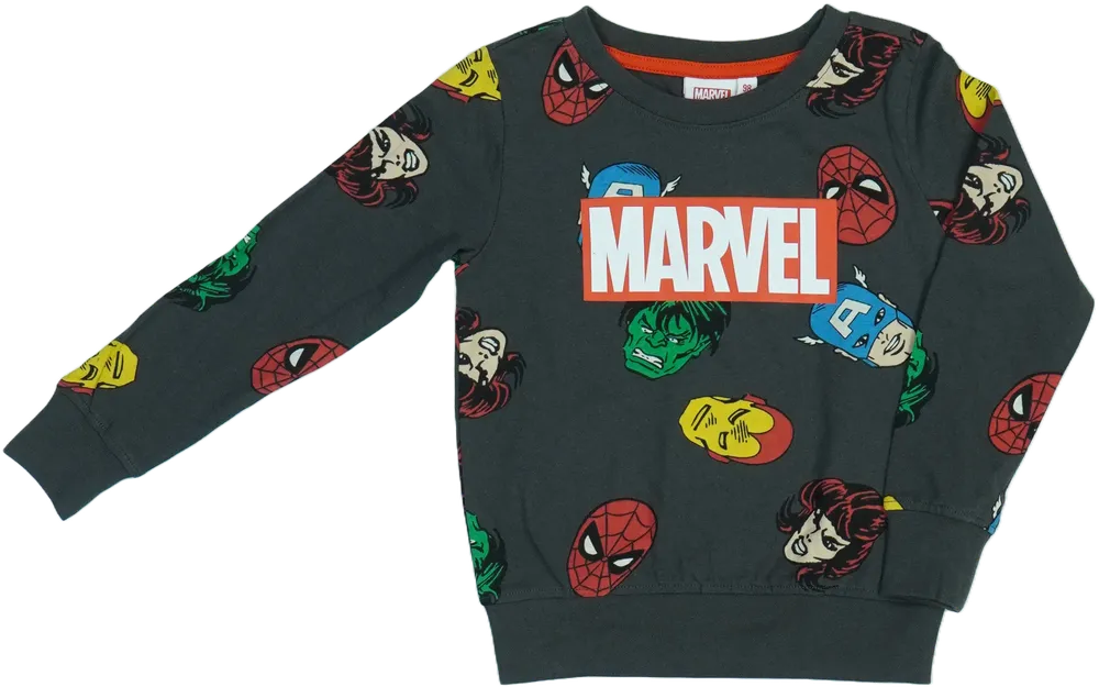 Szürke Marvel Hosszú ujjú felső EU 98 / UK 3 év / US 3T