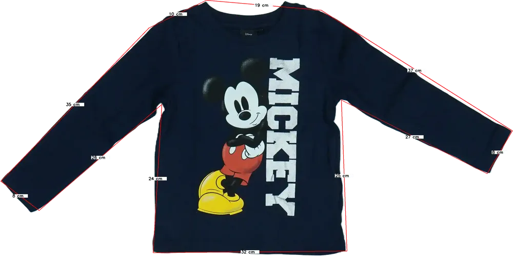 Kék Disney Hosszú ujjú felső EU 104 / UK 4 év / US 4T/XS