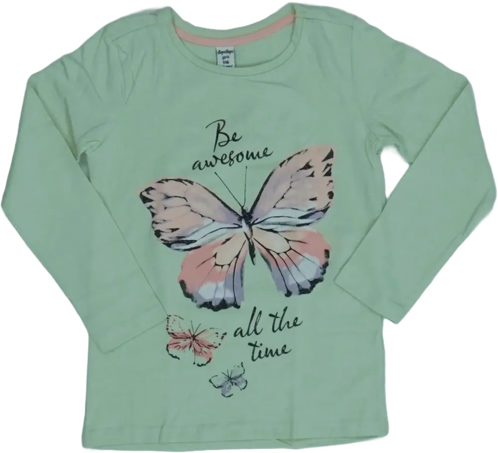 Zöld DopoDopo Hosszú ujjú felső EU 116 / UK 6 év / US 6 év/S