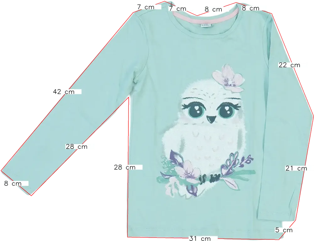 Zöld DopoDopo Hosszú ujjú felső EU 116 / UK 6 év / US 6 év/S