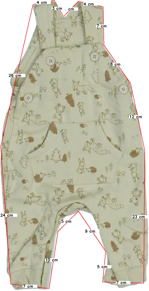 Barna DopoDopo Kantáros hosszú / rövidnadrág EU 56 / UK Újszülött / US Újszülött