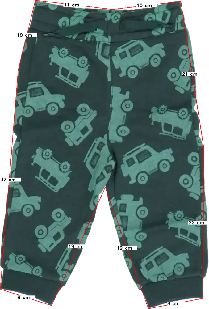 Zöld DopoDopo Melegítőnadrág EU 74 / UK 6-9 hónap / US 6-9 hónap