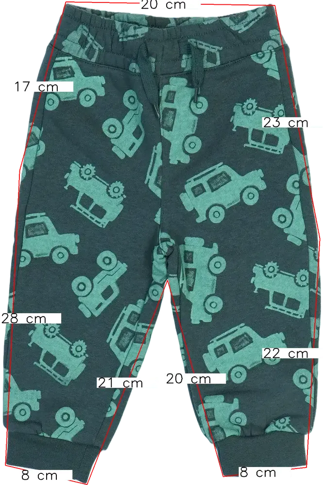 Zöld DopoDopo Melegítőnadrág EU 80 / UK 9-12 hónap / US 12 hónap