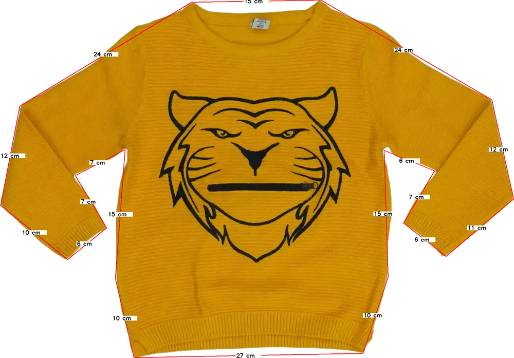 Sárga DopoDopo Kötött pulcsi EU 98 / UK 3 év / US 3T