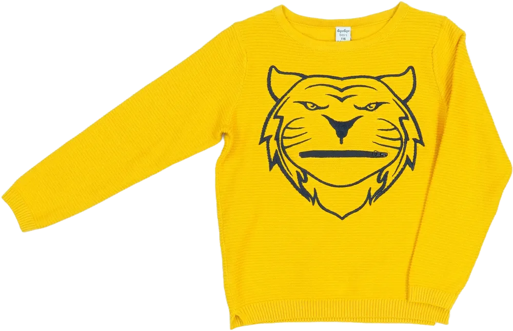 Sárga DopoDopo Kötött pulcsi EU 116 / UK 6 év / US 6 év/S