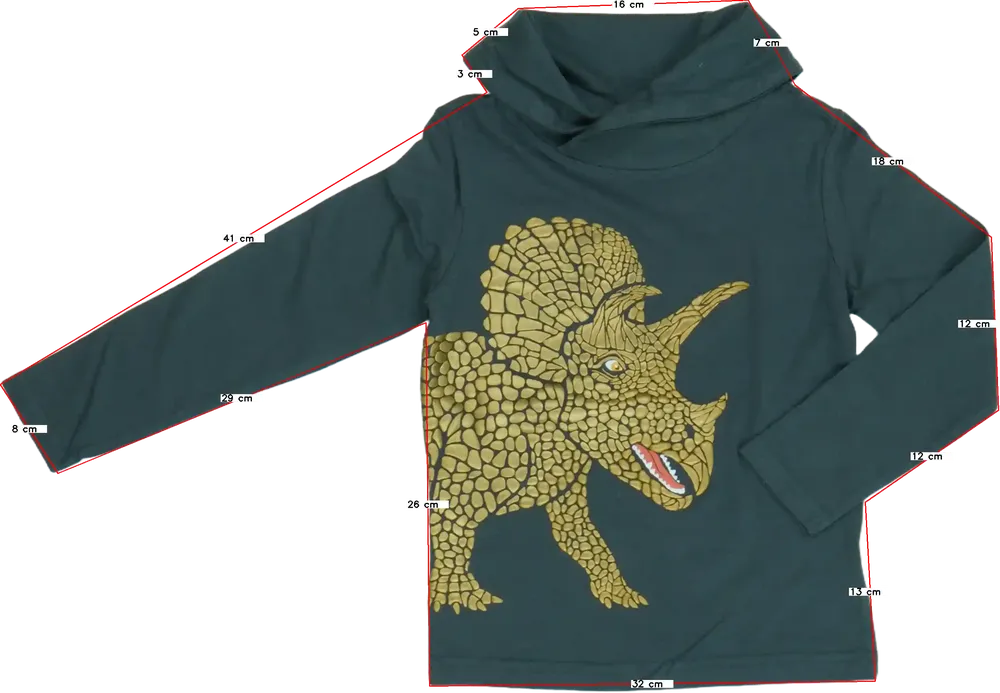 Zöld DopoDopo Hosszú ujjú felső EU 98 / UK 3 év / US 3T