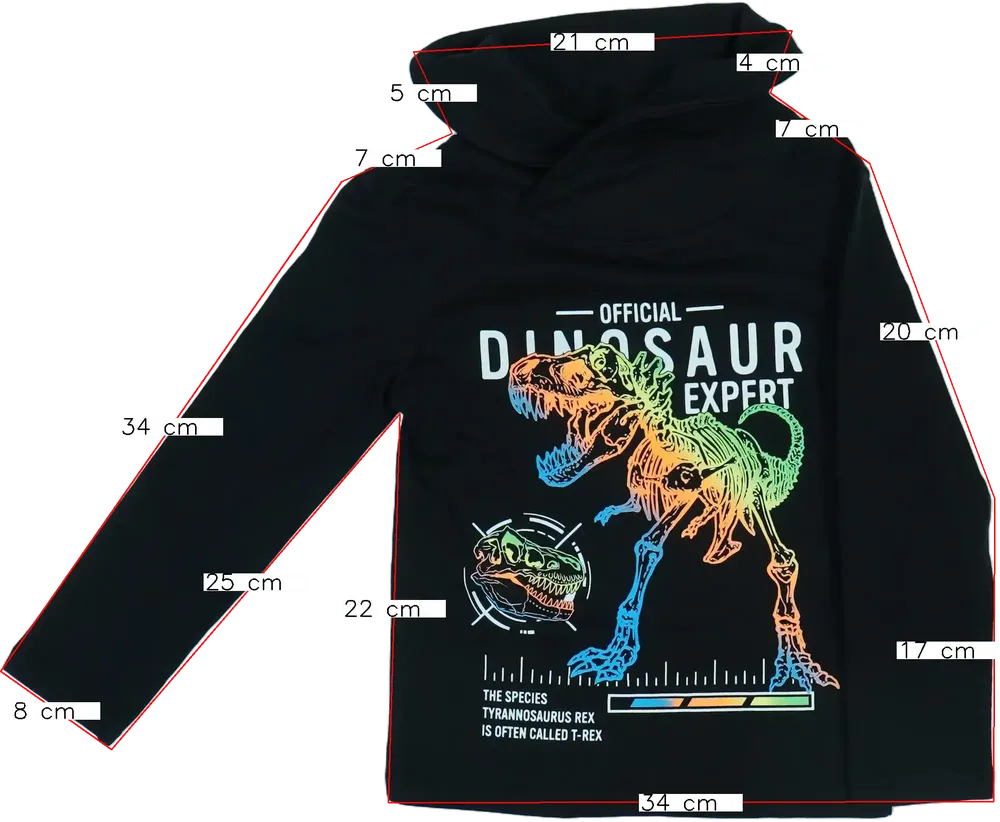 Fekete DopoDopo Hosszú ujjú felső EU 104 / UK 4 év / US 4T/XS