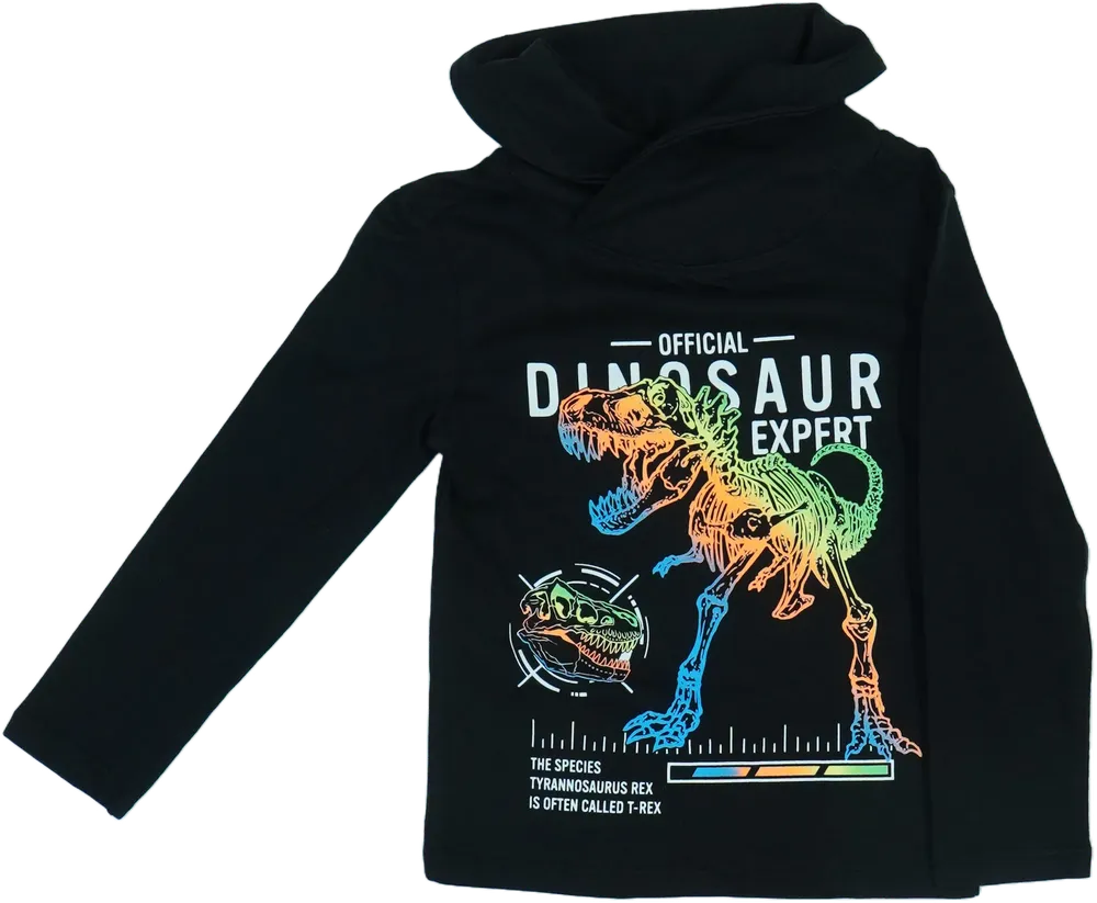 Fekete DopoDopo Hosszú ujjú felső EU 104 / UK 4 év / US 4T/XS