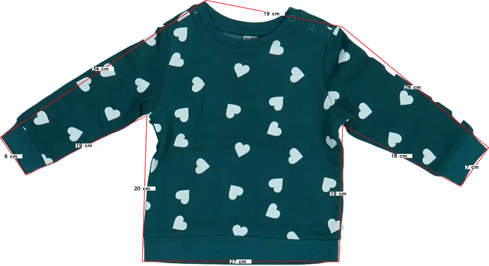 Zöld DopoDopo Pulóver EU 74 / UK 6-9 hónap / US 6-9 hónap