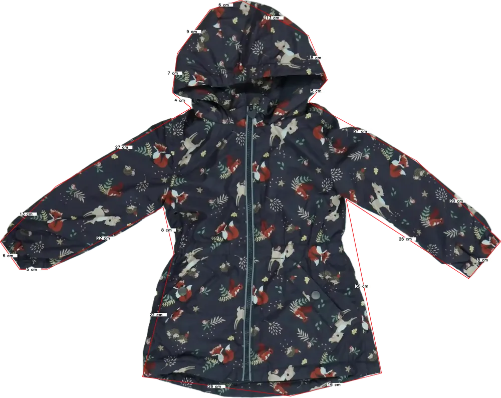 Szürke DopoDopo Átmeneti kabát EU 104 / UK 4 év / US 4T/XS