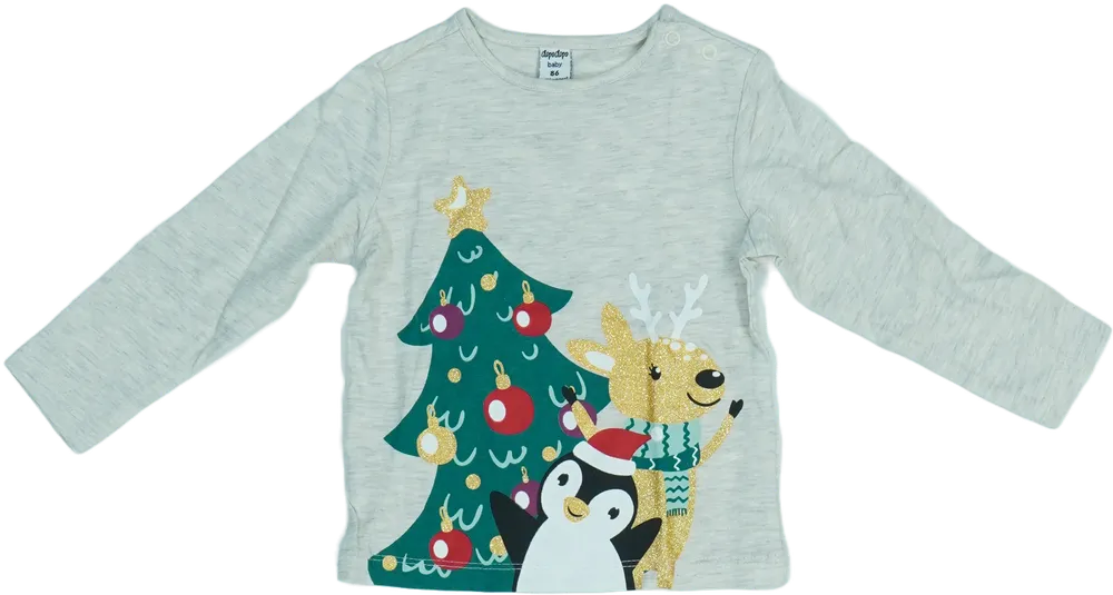 Szürke DopoDopo Hosszú ujjú felső EU 86 / UK 12-18 hónap / US 18 hónap