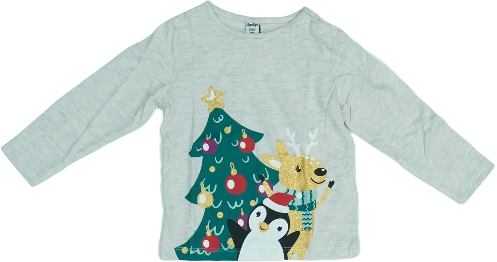 Szürke DopoDopo Hosszú ujjú felső EU 92 / UK 2 év / US 2T