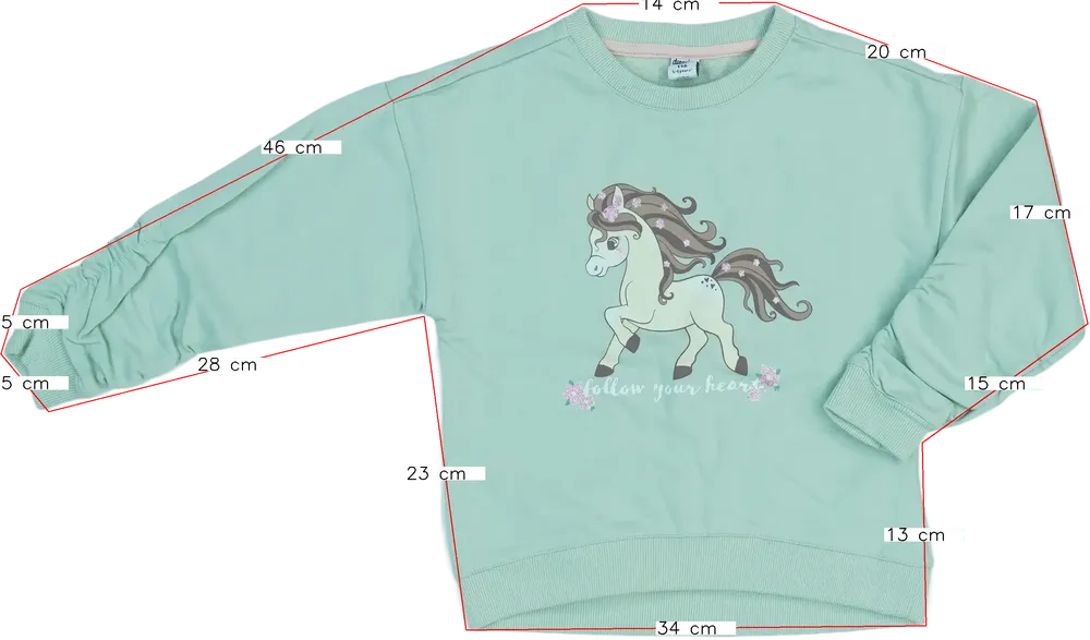 Zöld DopoDopo Pulóver EU 116 / UK 6 év / US 6 év/S