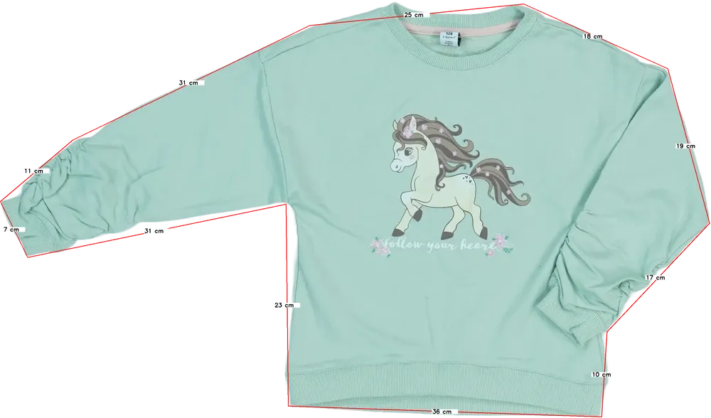 Zöld DopoDopo Pulóver EU 128 / UK 8 év / US 8 év/M