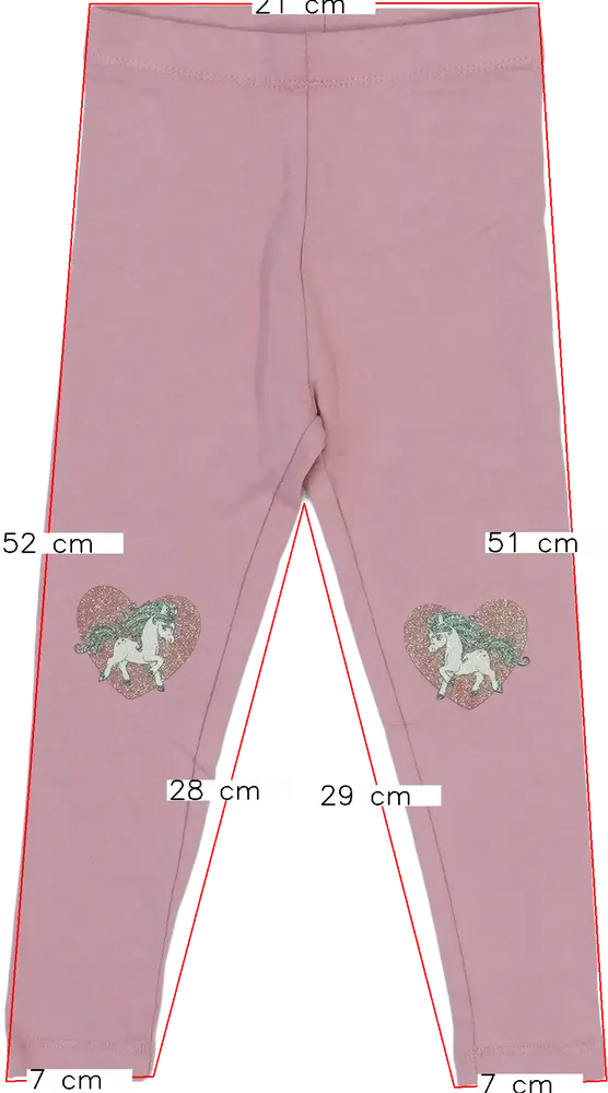 Rózsaszín DopoDopo Leggings EU 98 / UK 3 év / US 3T