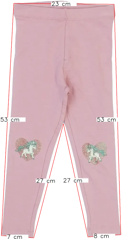 Rózsaszín DopoDopo Leggings EU 104 / UK 4 év / US 4T/XS