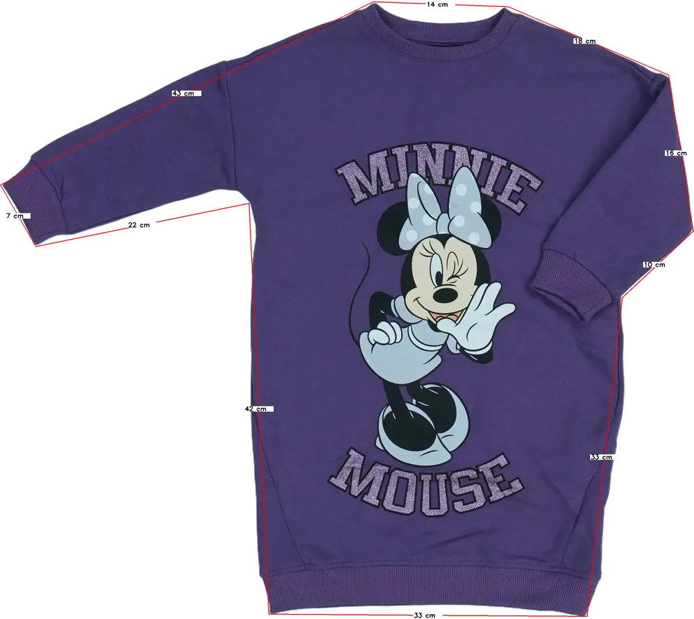 Lila Disney Pulóver EU 104 / UK 4 év / US 4T/XS