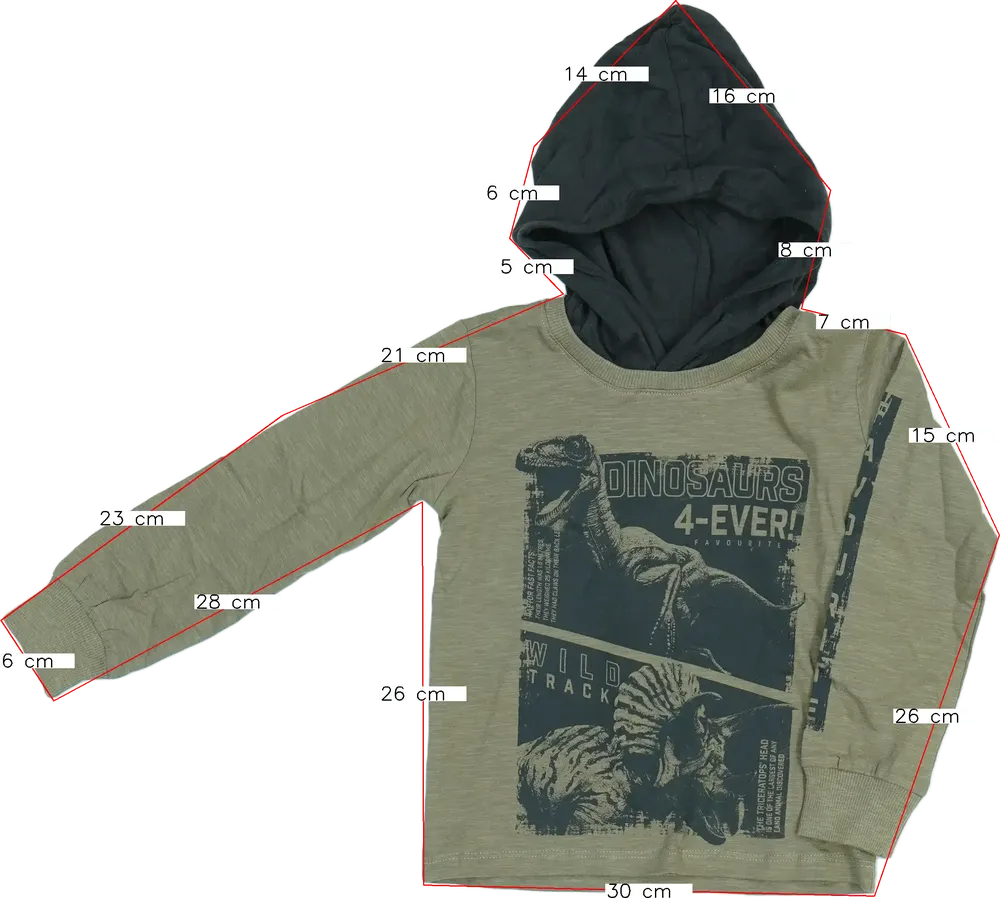 Zöld DopoDopo Hosszú ujjú felső EU 98 / UK 3 év / US 3T