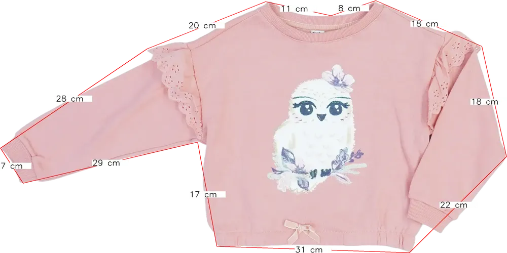 Rózsaszín DopoDopo Pulóver EU 110 / UK 5 év / US 5 év/XS