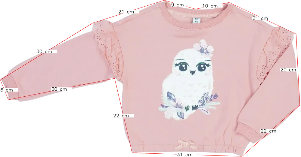 Rózsaszín DopoDopo Pulóver EU 122 / UK 7 év / US 7 év/M