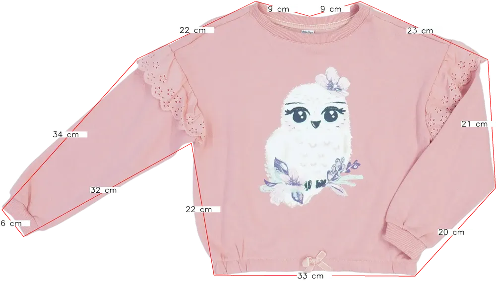 Rózsaszín DopoDopo Pulóver EU 128 / UK 8 év / US 8 év/M