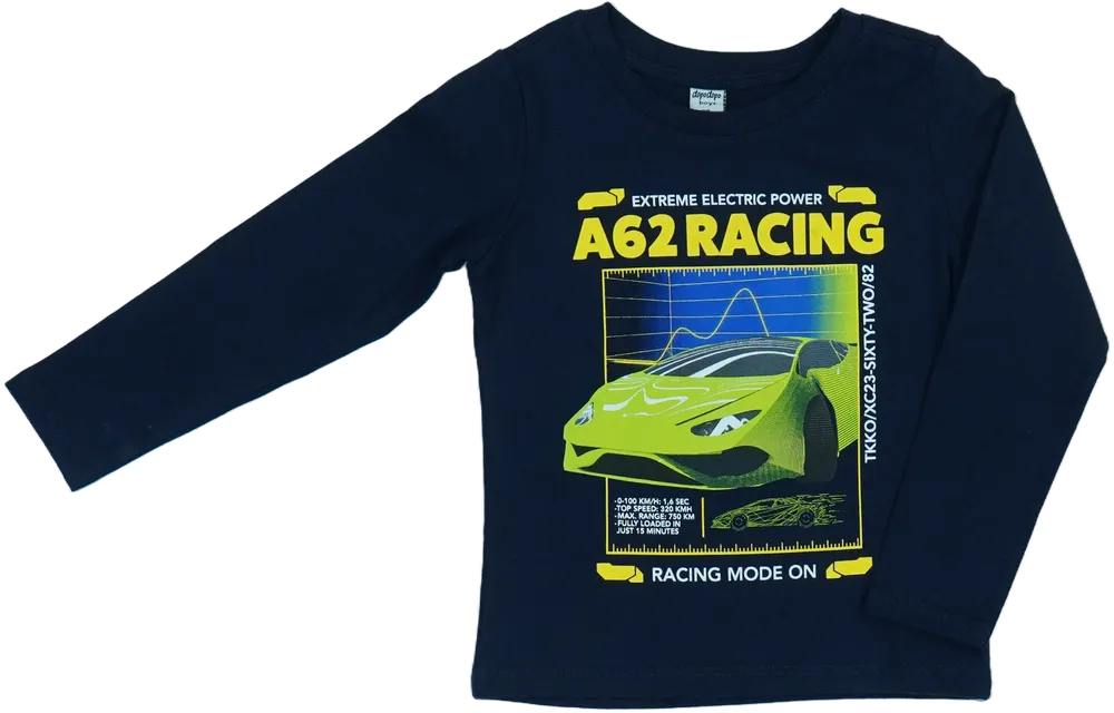 Kék DopoDopo Hosszú ujjú felső EU 98 / UK 3 év / US 3T