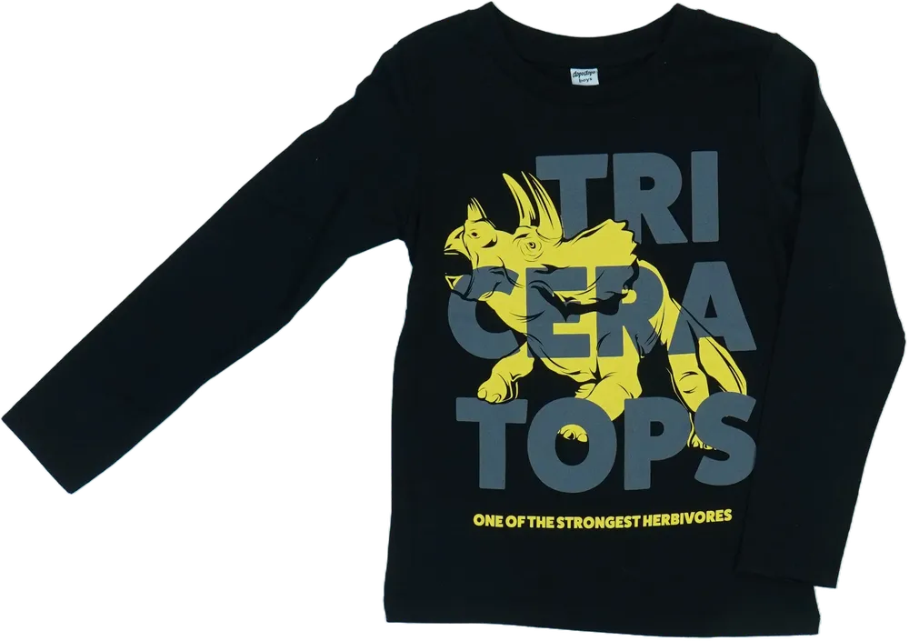 Fekete DopoDopo Hosszú ujjú felső EU 110 / UK 5 év / US 5 év/XS