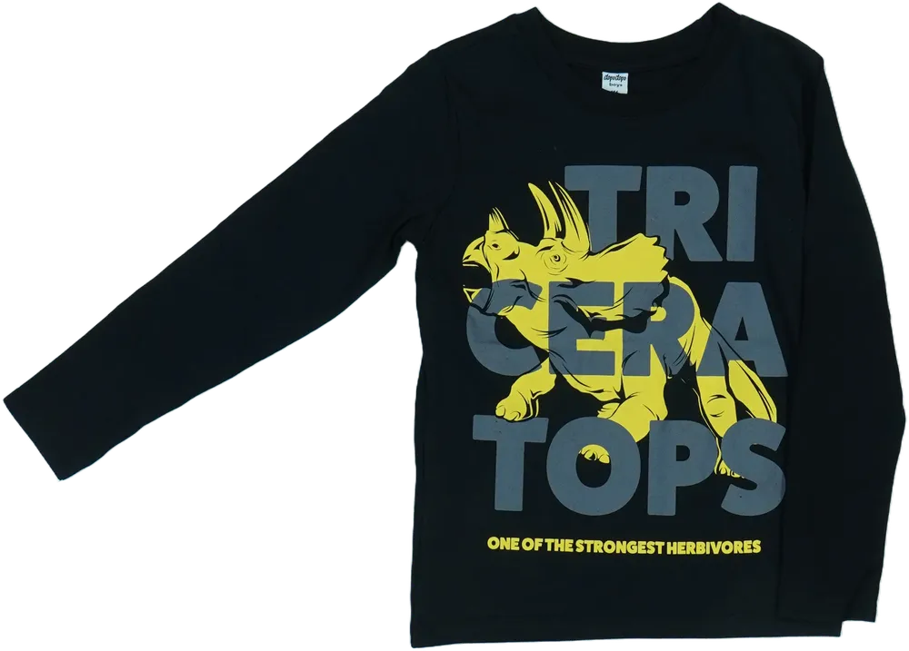 Fekete DopoDopo Hosszú ujjú felső EU 116 / UK 6 év / US 6 év/S