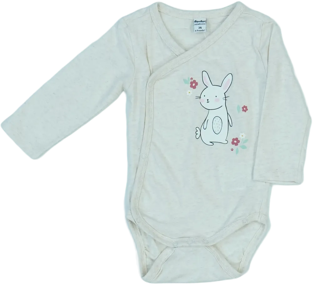 Barna DopoDopo Hosszú ujjú body EU 74 / UK 6-9 hónap / US 6-9 hónap