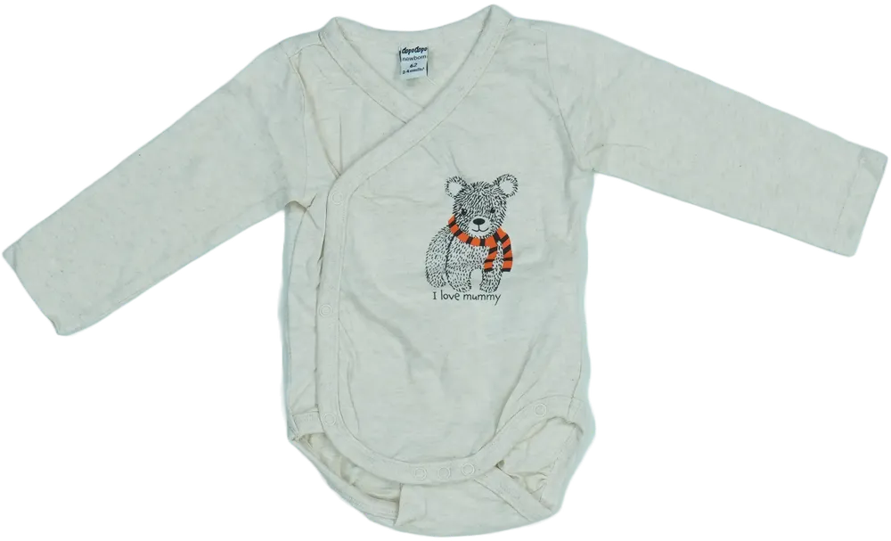 Barna DopoDopo Hosszú ujjú body EU 62 / UK 0-3 hónap / US 0-3 hónap