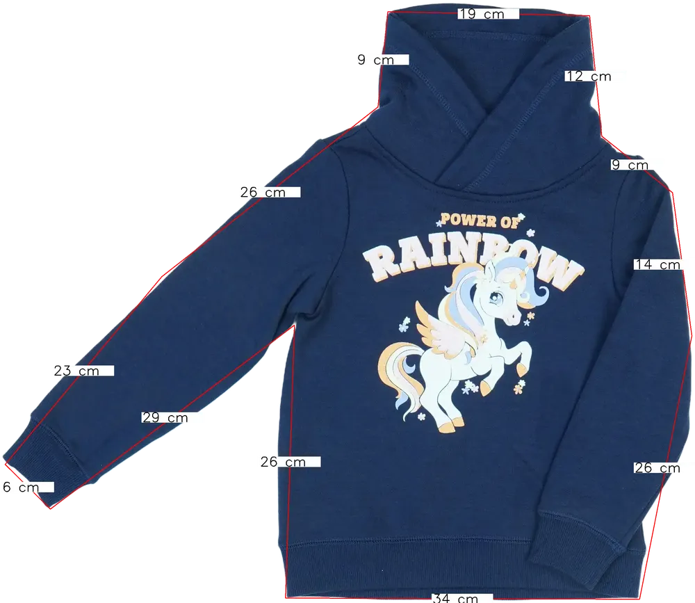 Kék DopoDopo Pulóver EU 122 / UK 7 év / US 7 év/M