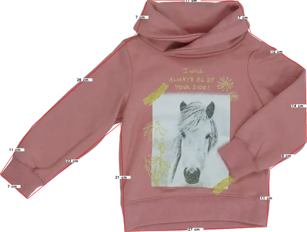 Rózsaszín DopoDopo Pulóver EU 122 / UK 7 év / US 7 év/M