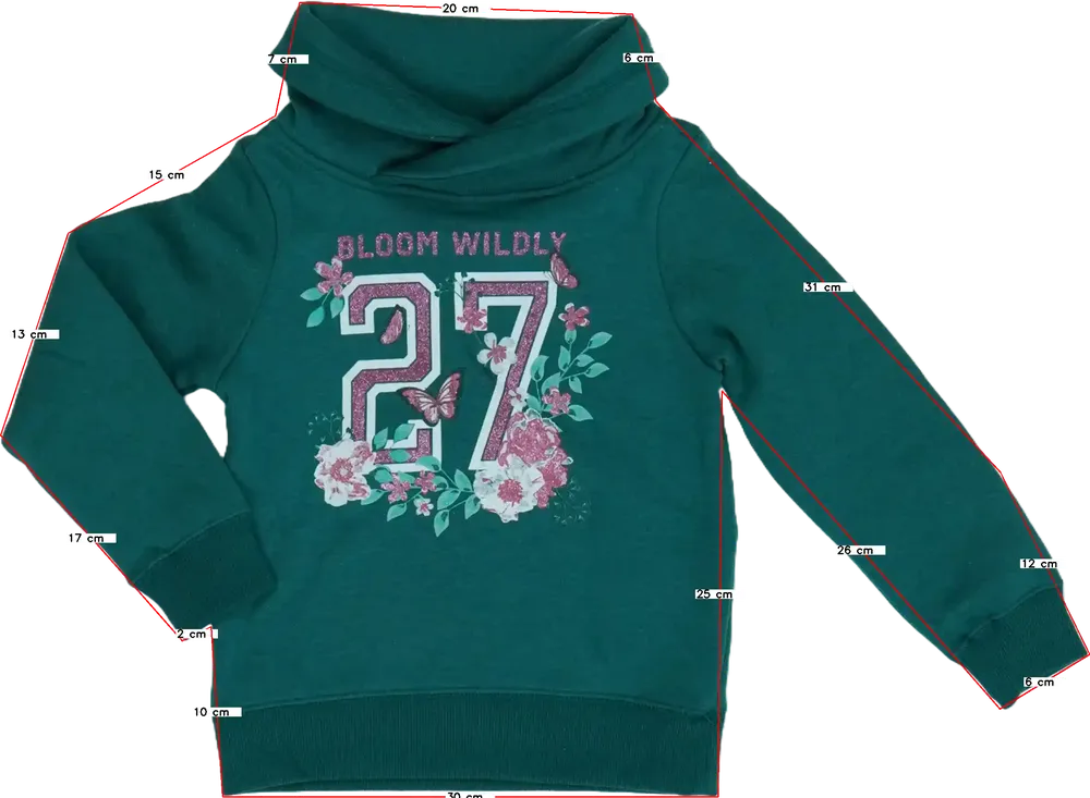 Zöld DopoDopo Pulóver EU 122 / UK 7 év / US 7 év/M