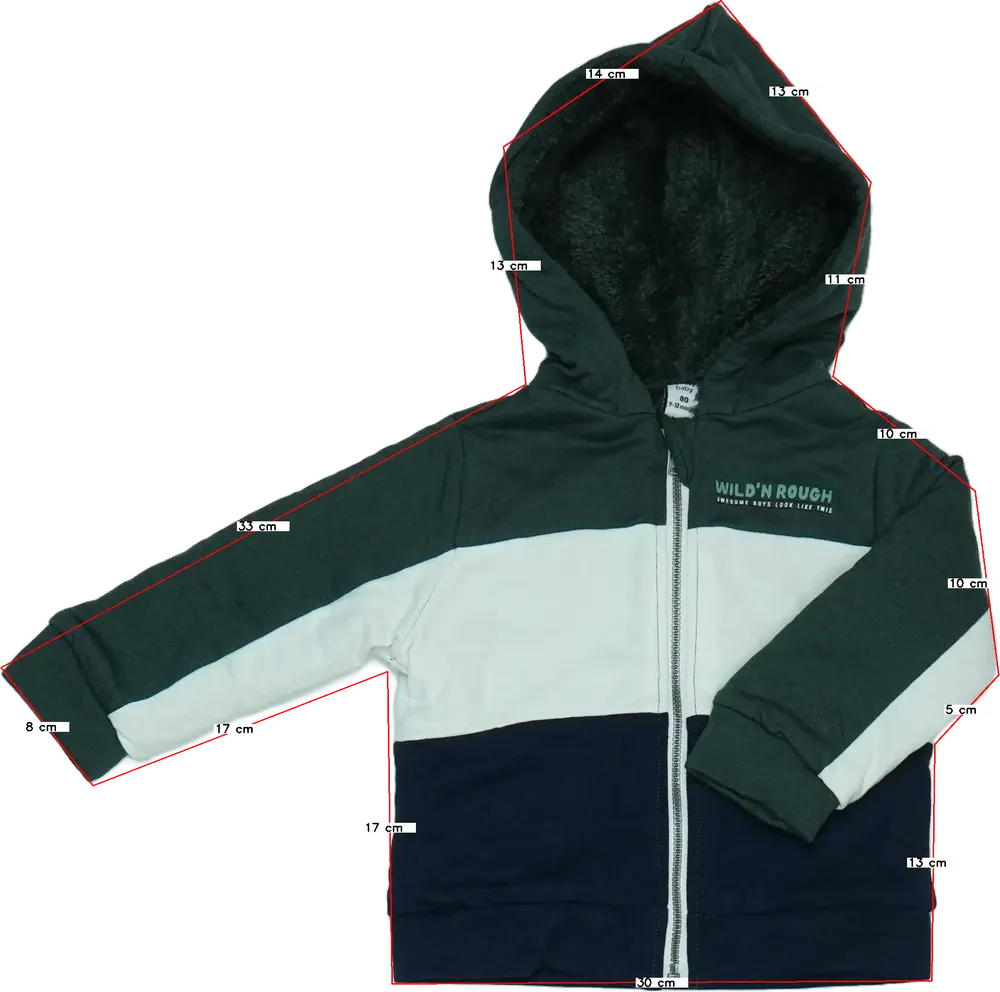 Többszínű DopoDopo Kapucnis pulóver EU 80 / UK 9-12 hónap / US 12 hónap