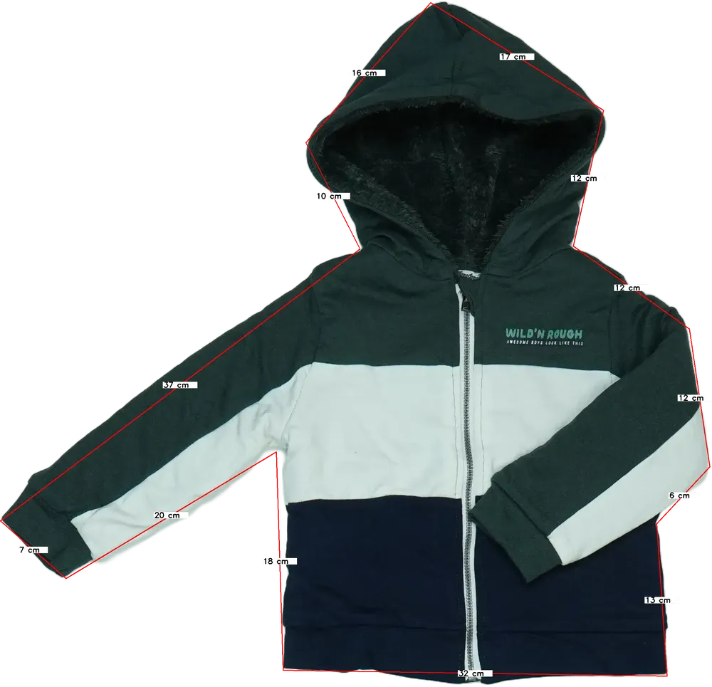 Többszínű DopoDopo Kapucnis pulóver EU 92 / UK 2 év / US 2T