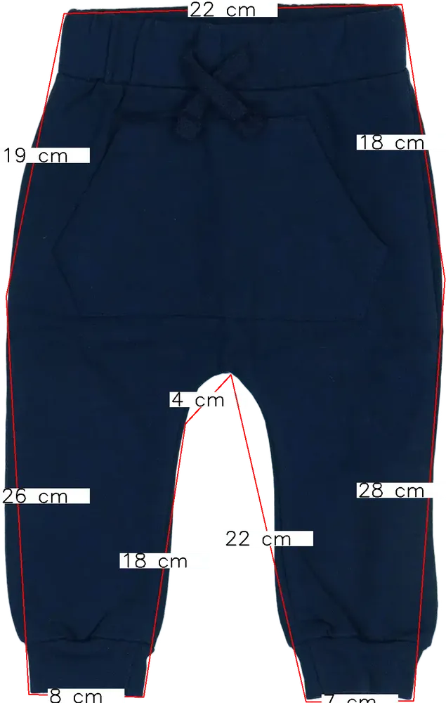 Kék DopoDopo Melegítőnadrág EU 80 / UK 9-12 hónap / US 12 hónap