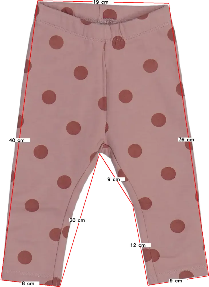 Rózsaszín DopoDopo Leggings EU 74 / UK 6-9 hónap / US 6-9 hónap