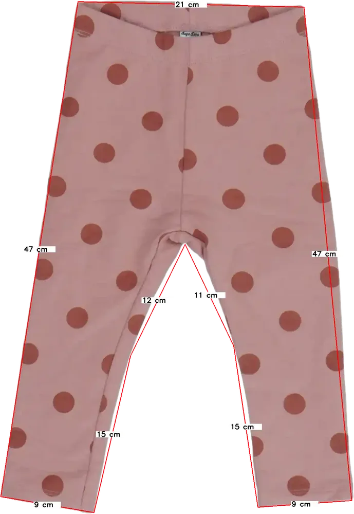 Rózsaszín DopoDopo Leggings EU 86 / UK 12-18 hónap / US 18 hónap