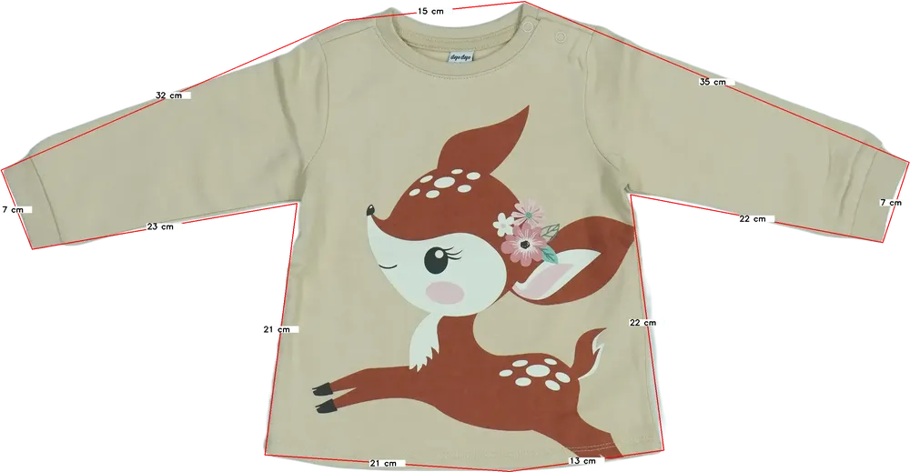 Barna DopoDopo Pulóver EU 80 / UK 9-12 hónap / US 12 hónap