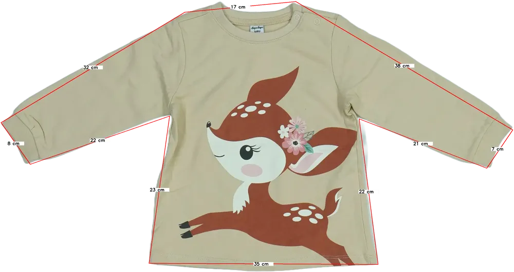 Barna DopoDopo Pulóver EU 86 / UK 12-18 hónap / US 18 hónap