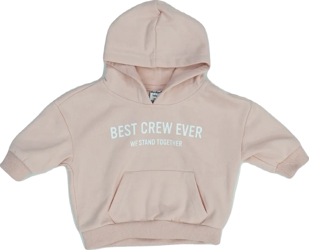 Rózsaszín DopoDopo Kapucnis pulóver EU 86 / UK 12-18 hónap / US 18 hónap