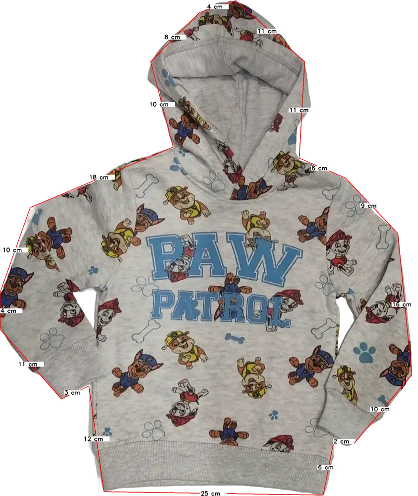 Szürke Nickelodeon Kapucnis pulóver EU 98 / UK 3 év / US 3T