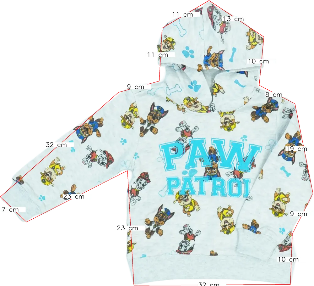 Szürke Nickelodeon Kapucnis pulóver EU 104 / UK 4 év / US 4T/XS