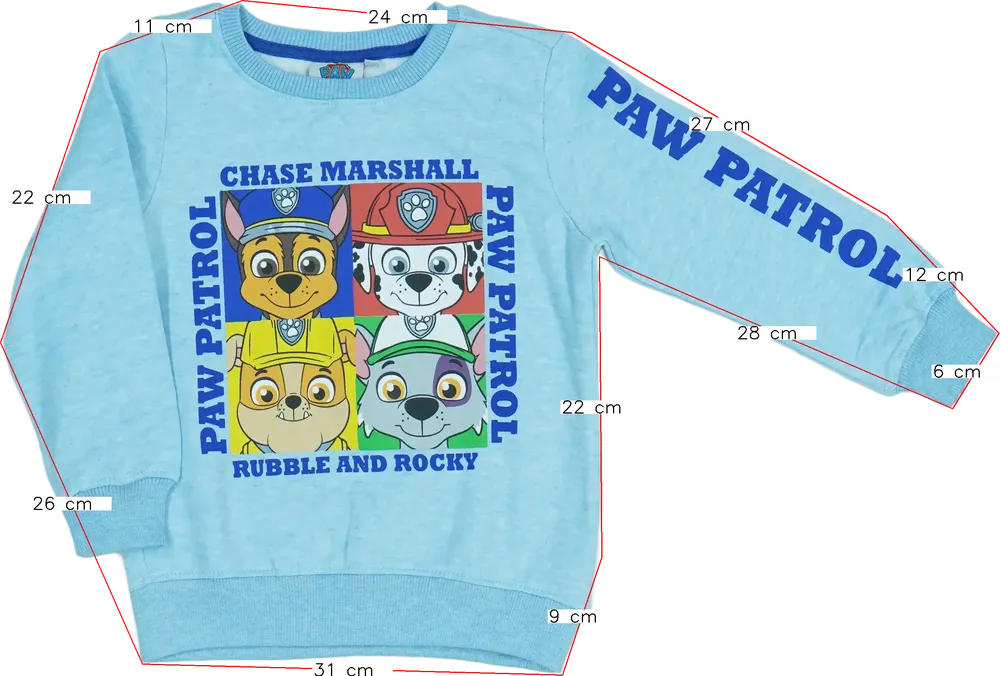 Kék Nickelodeon Pulóver EU 116 / UK 6 év / US 6 év/S