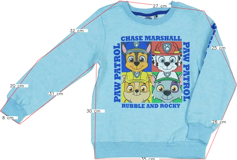 Kék Nickelodeon Pulóver EU 122 / UK 7 év / US 7 év/M