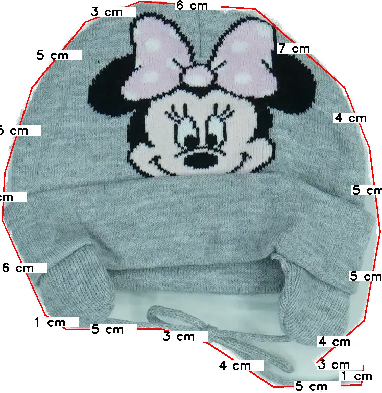 Szürke Disney Sapka EU 68 / UK 3-6 hónap / US 3-6 hónap