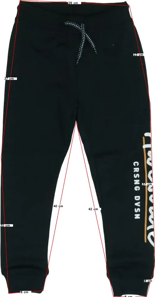 Fekete DopoDopo Melegítőnadrág EU 116 / UK 6 év / US 6 év/S